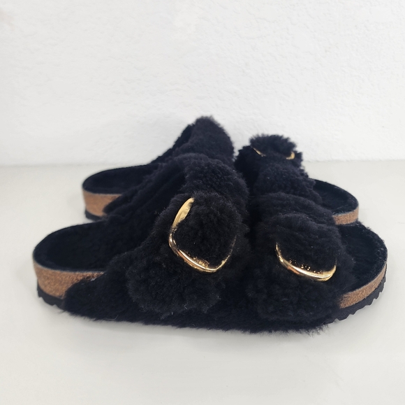 Arizona Big Buckle Shearling Birkenstock - Picture 2 of 8